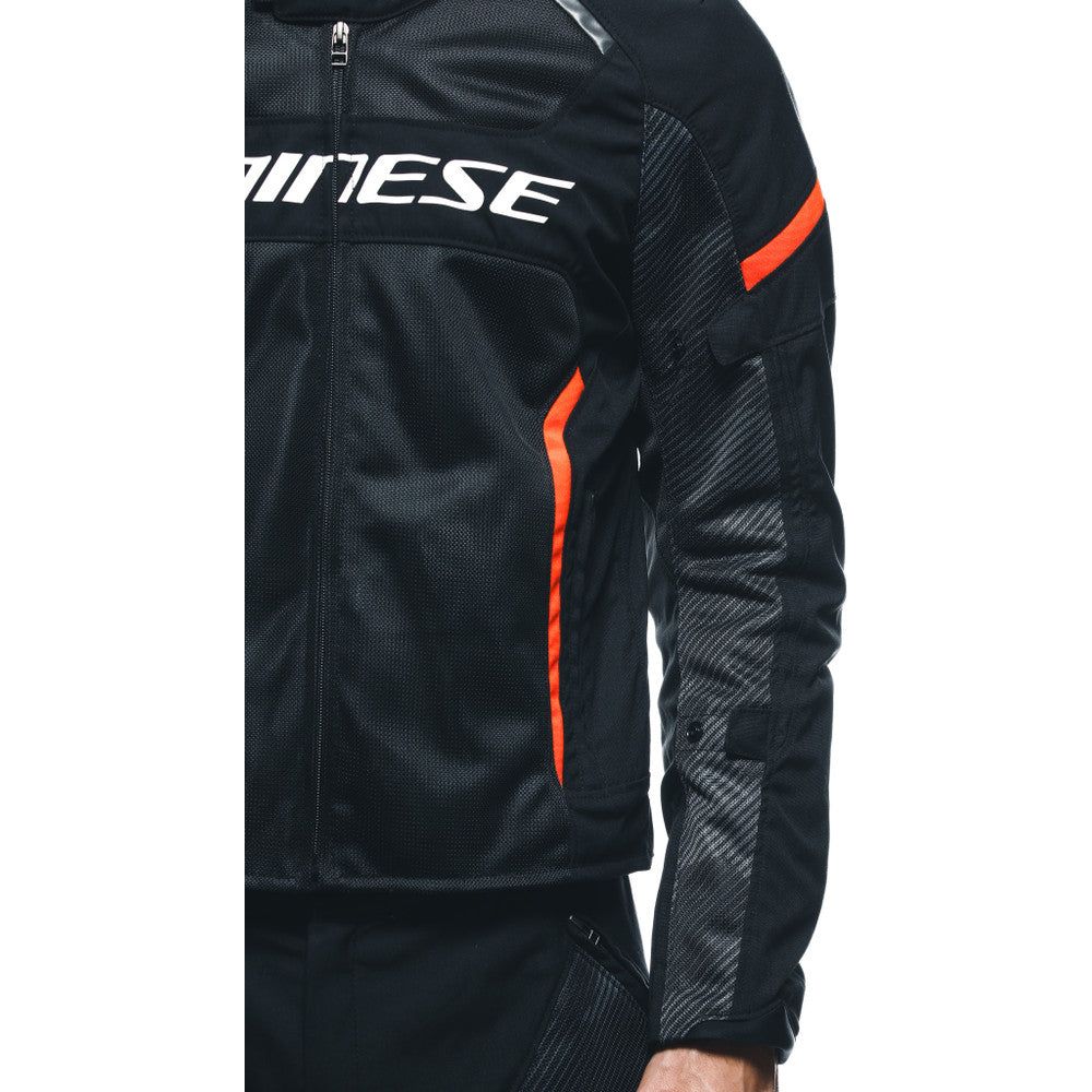 Dainese Air Frame 3 Textile Jacket Black / Red FREE 1 YEAR Returns, FREE UK Delivery | ThrottleChimp