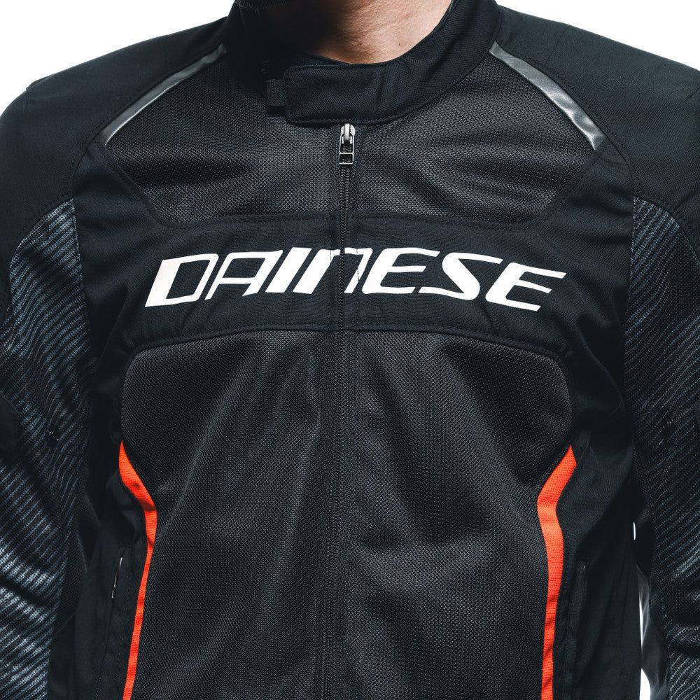 Dainese Air Frame 3 Textile Jacket Black / Red FREE 1 YEAR Returns, FREE UK Delivery | ThrottleChimp