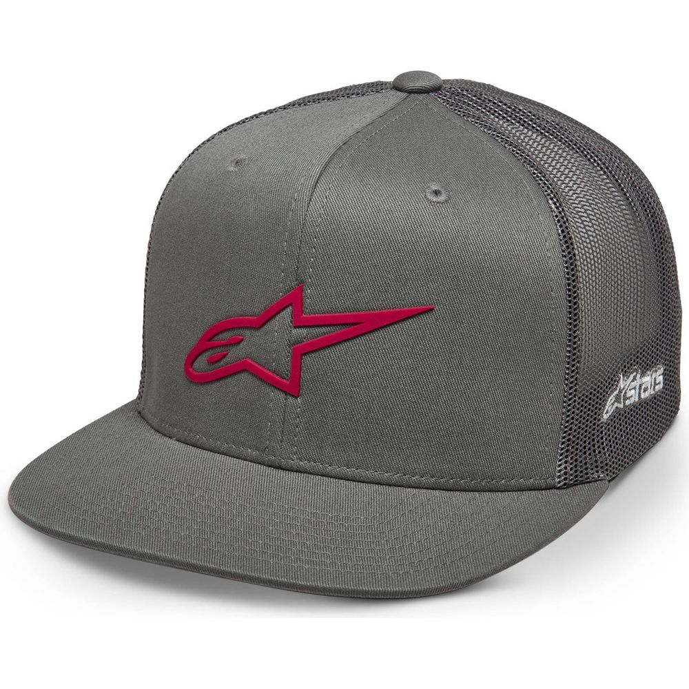 Alpinestars 3D Ageless Trucker Cap Grey / Red - ThrottleChimp