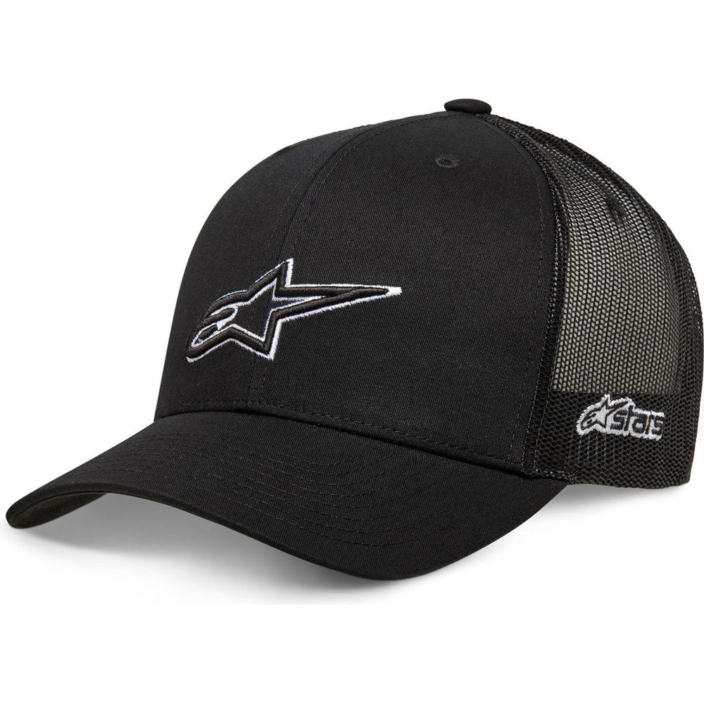 Alpinestars Ageless Outline Trucker Cap Black / Black - ThrottleChimp