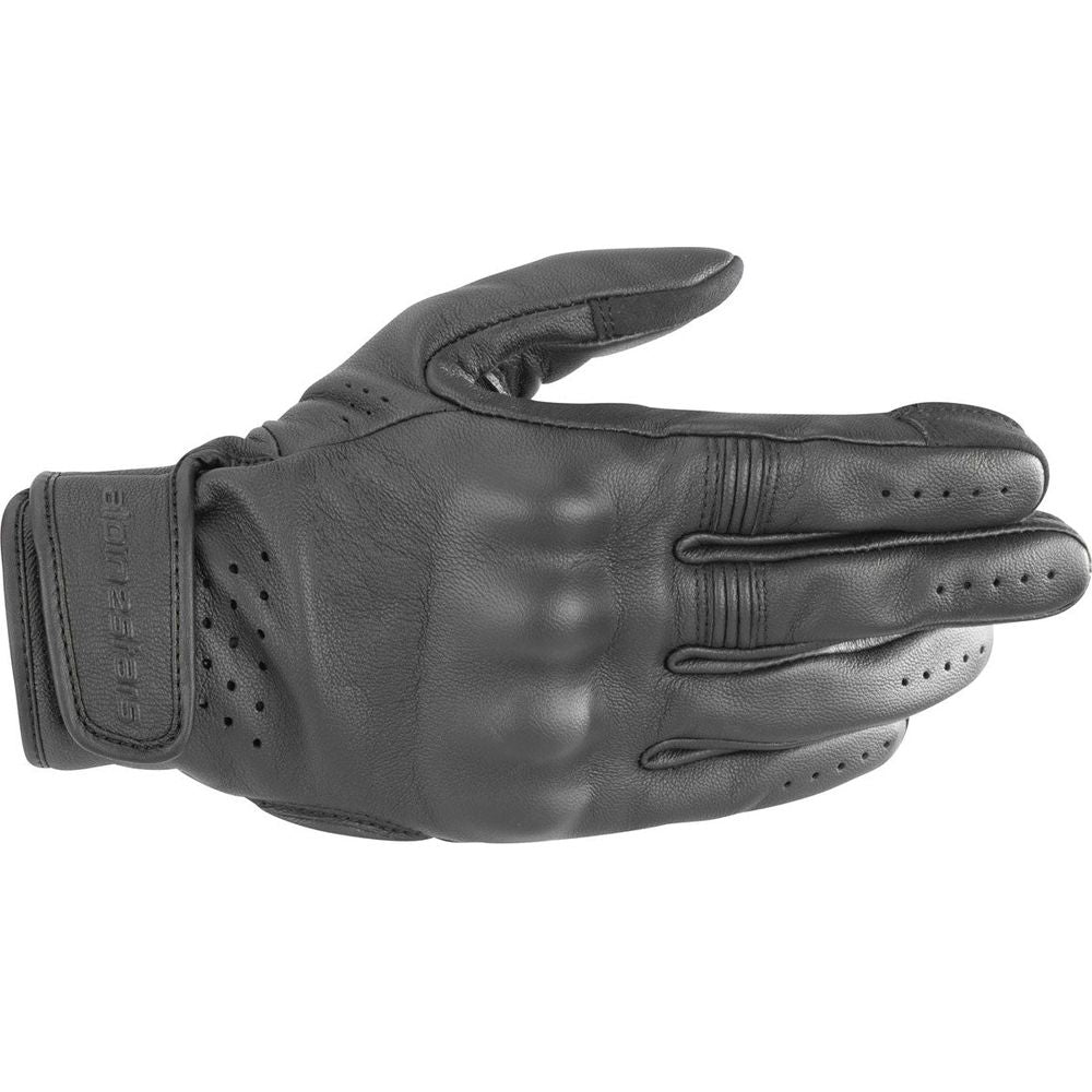 Alpinestars Dyno Leather Gloves Black / Black - ThrottleChimp