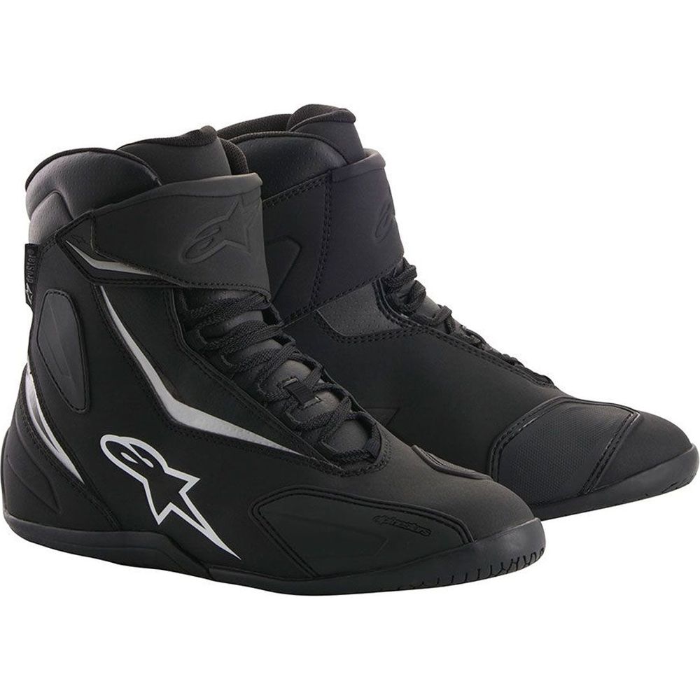 Alpinestars Fastback 2 Drystar Riding Shoes Black / White - ThrottleChimp