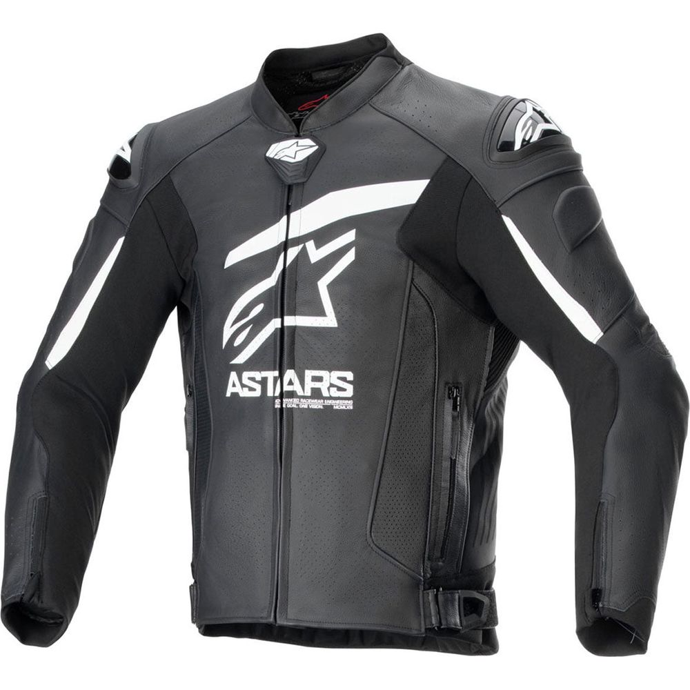 Alpinestars GP Plus R V4 Airflow Leather Jacket Black / White - ThrottleChimp