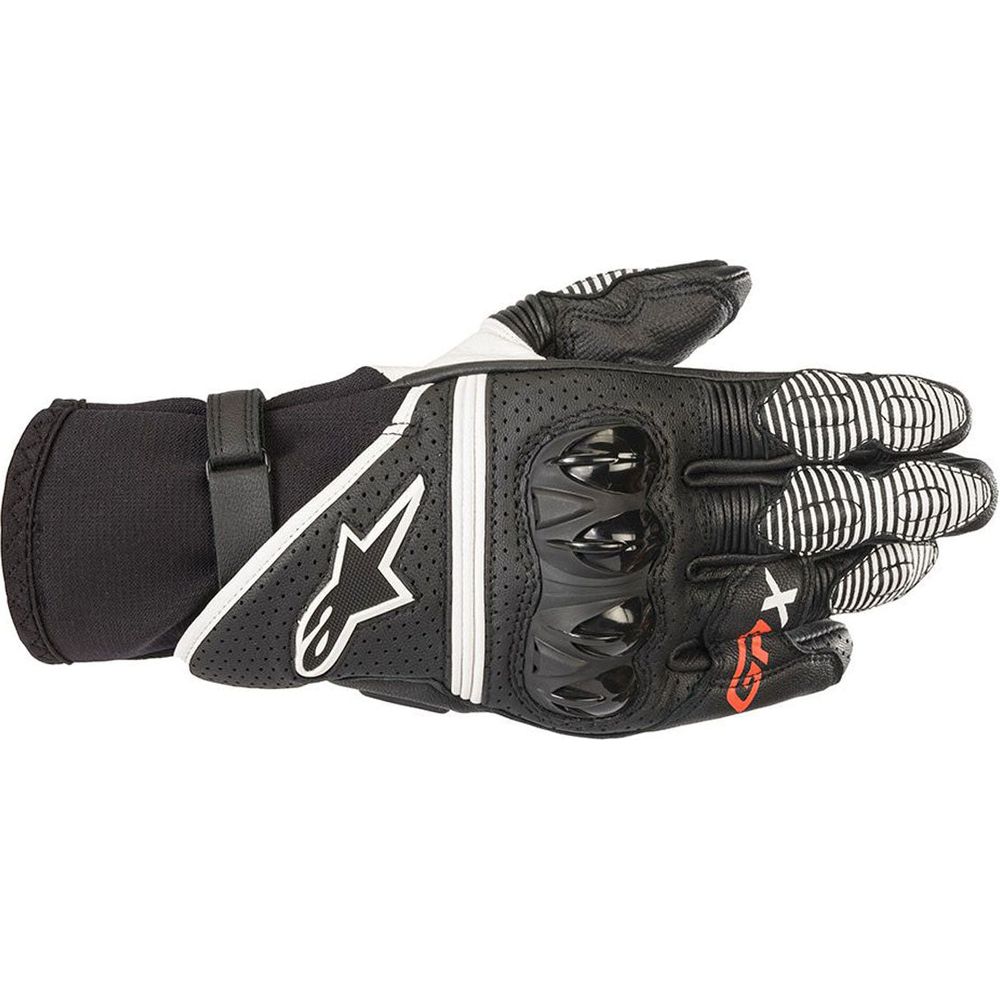 Alpinestars GPX V2 Summer Leather Gloves Black / White - ThrottleChimp