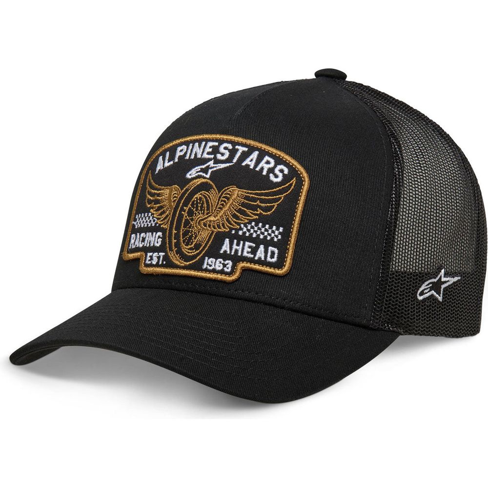 Alpinestars Heritage Patch Trucker Cap Black / Black - ThrottleChimp