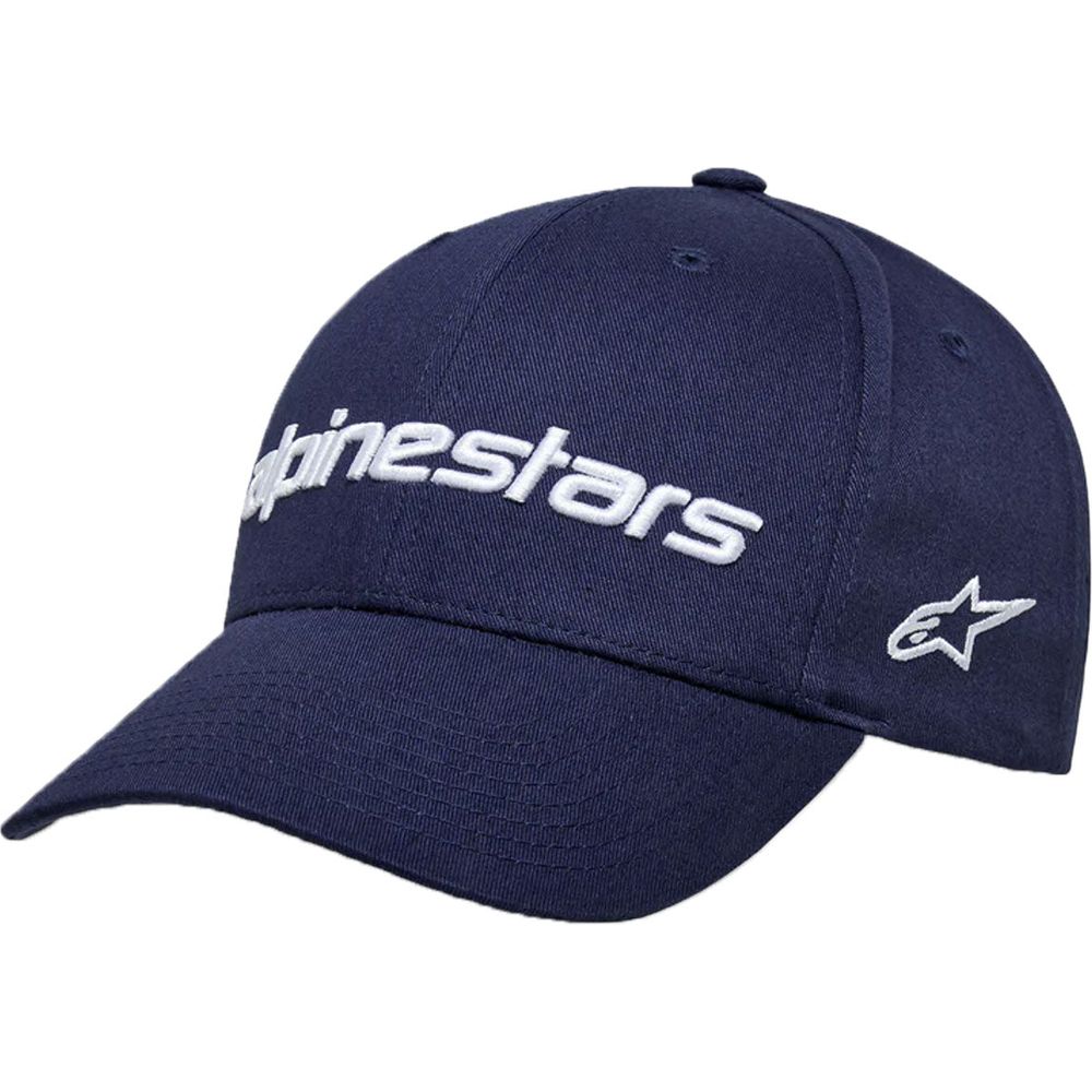 Alpinestars Linear Wordmark 2.0 Cap Navy / White - ThrottleChimp