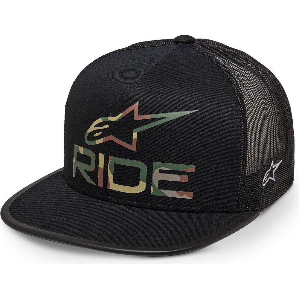 Alpinestars Ride 4.0 Camo Trucker Cap Black - ThrottleChimp