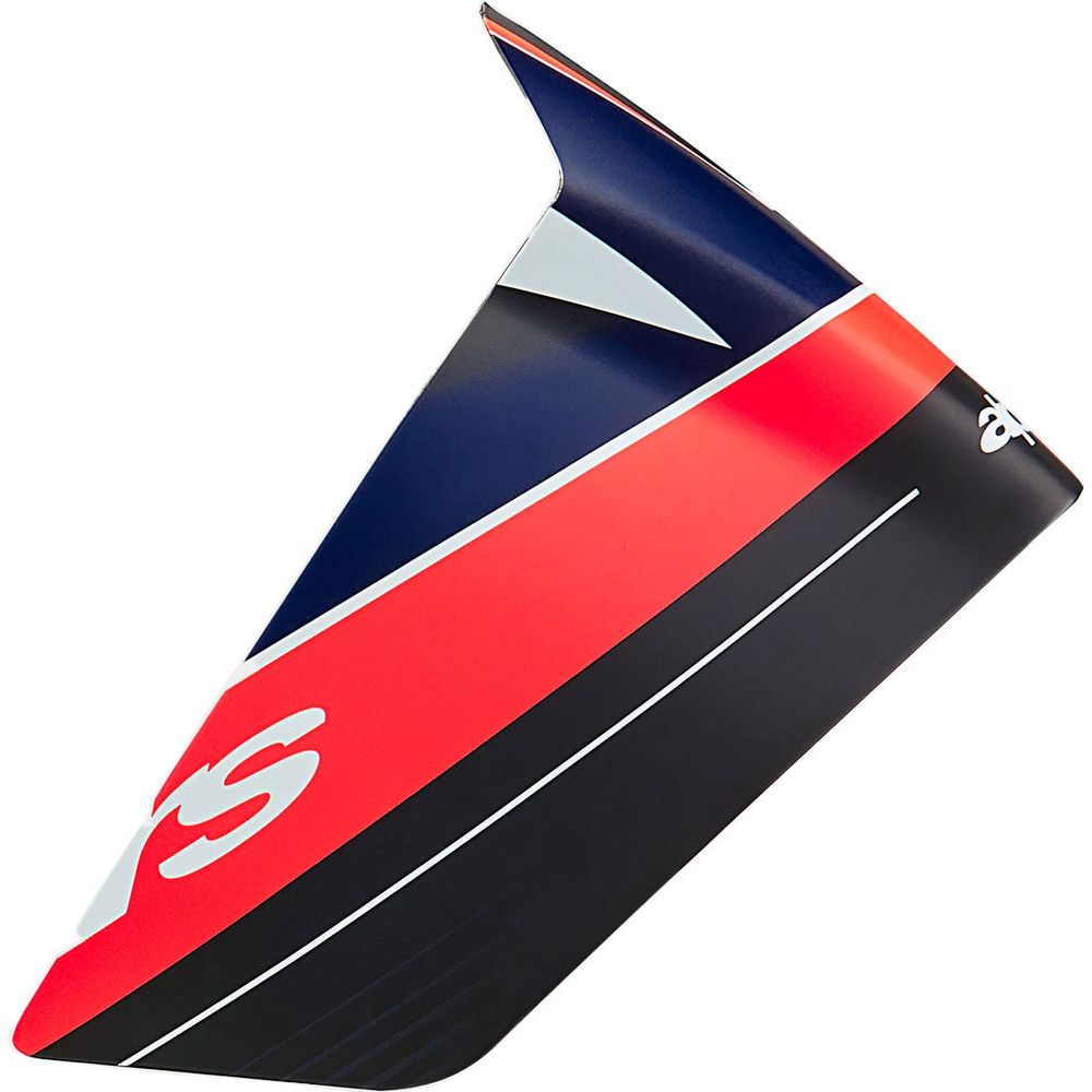 Alpinestars S-R10 Team Race Spoiler Black / Carbon / Fluo Red / Matt Dark Blue - ThrottleChimp