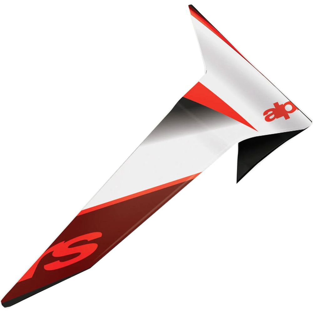 Alpinestars S-R10 Team Standard Spoiler Black / Carbon / Red / Gloss White - ThrottleChimp