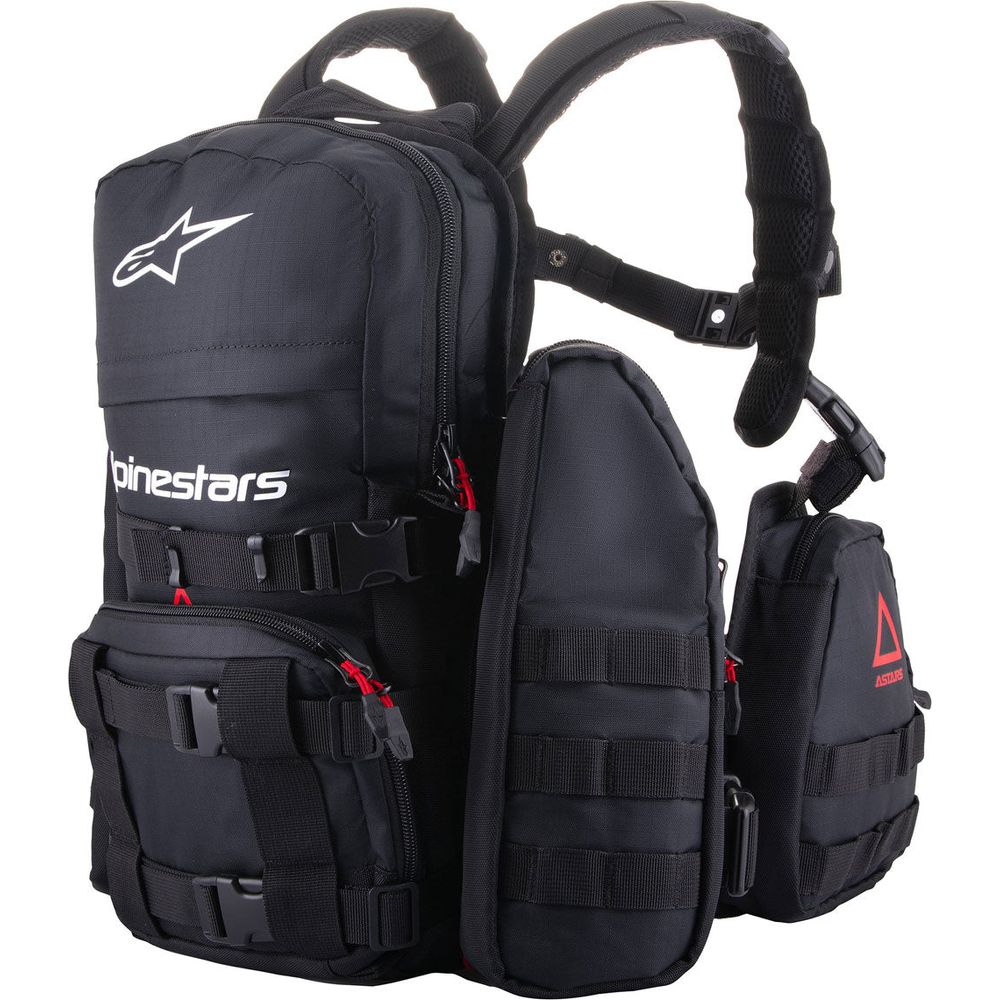 Alpinestars Techdura Tactical Backpack Black / White - 9 Litres - ThrottleChimp