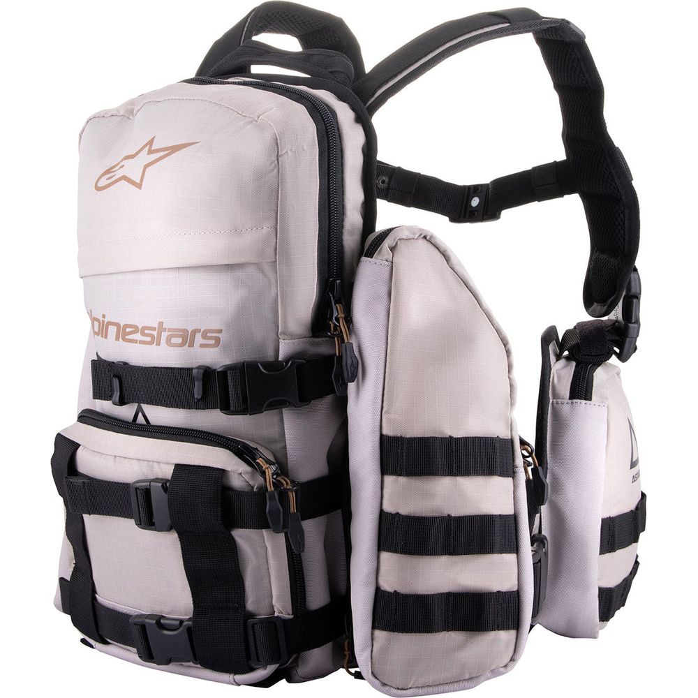 Alpinestars Techdura Tactical Backpack Warm Gray / White - 9 Litres - ThrottleChimp