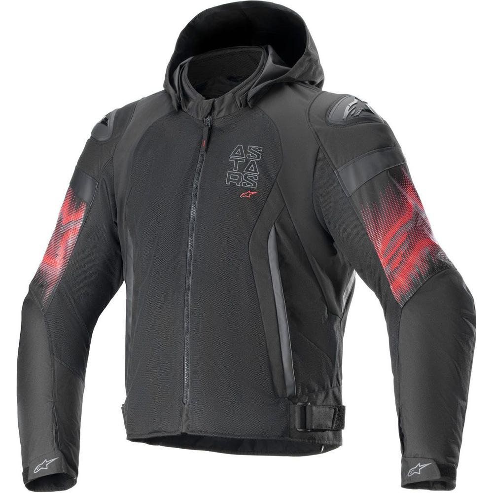 Alpinestars Zaca Air Venom Waterproof Jacket Black / Bright Red - ThrottleChimp