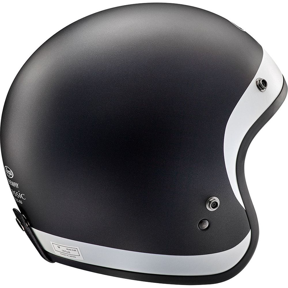 Arai Freeway Classic Open Face Helmet Halo Black (Image 2) - ThrottleChimp