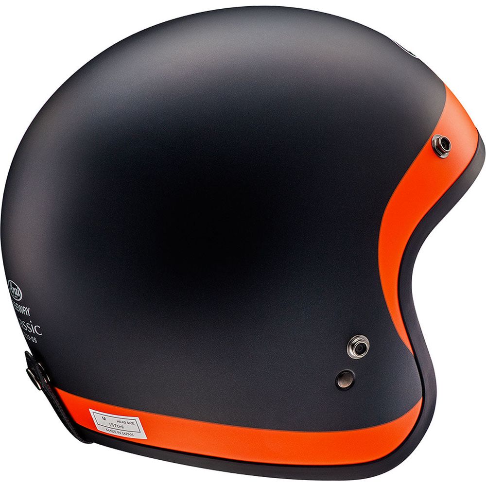 Arai Freeway Classic Open Face Helmet Halo Orange / Black (Image 2) - ThrottleChimp