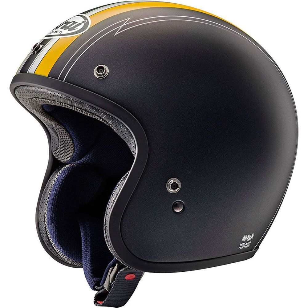 Arai Freeway Classic Open Face Helmet Ride Yellow / Black - ThrottleChimp