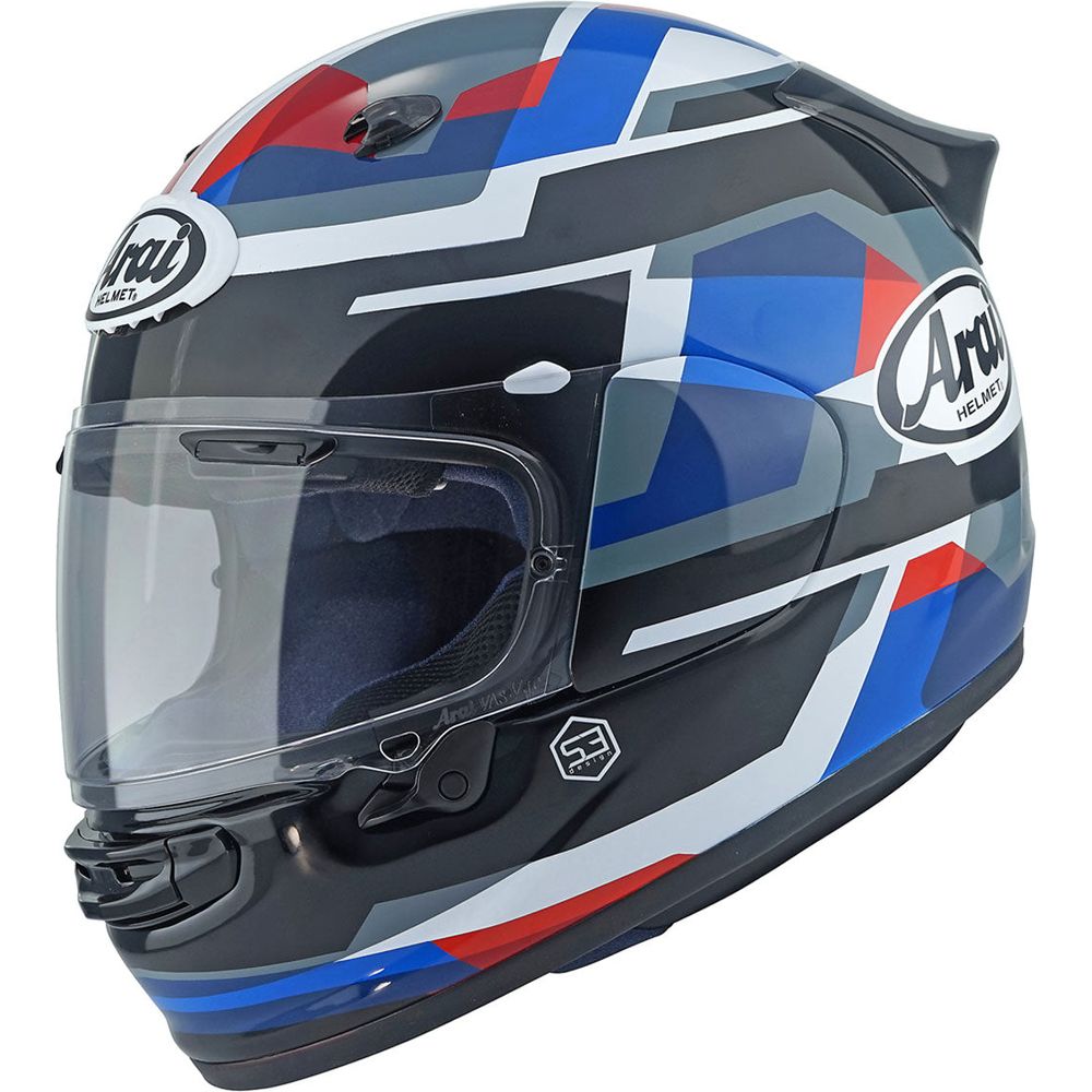 Arai Quantic Abstract Full Face Helmet Blue / Black / White - ThrottleChimp