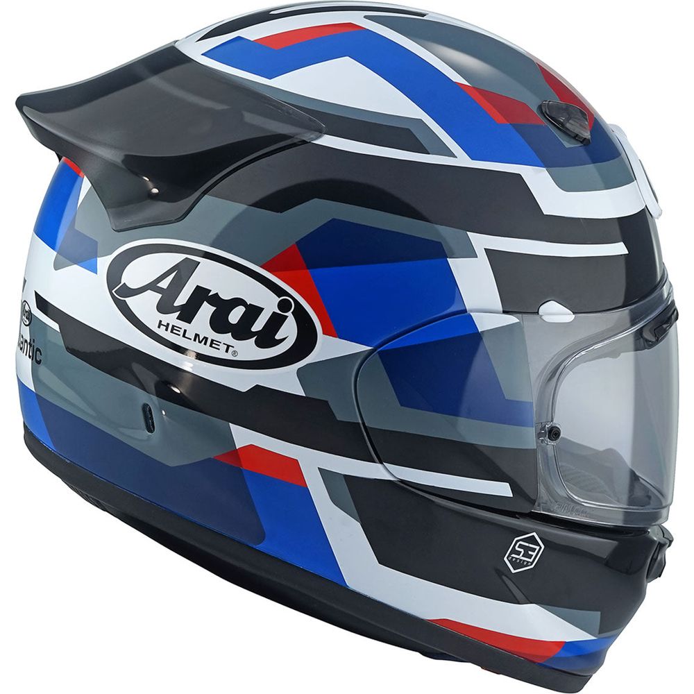 Arai Quantic Abstract Full Face Helmet Blue / Black / White (Image 2) - ThrottleChimp