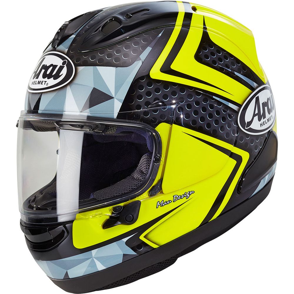 Arai RX 7V Full Face Helmet Dyno Fluo Yellow / Black - ThrottleChimp