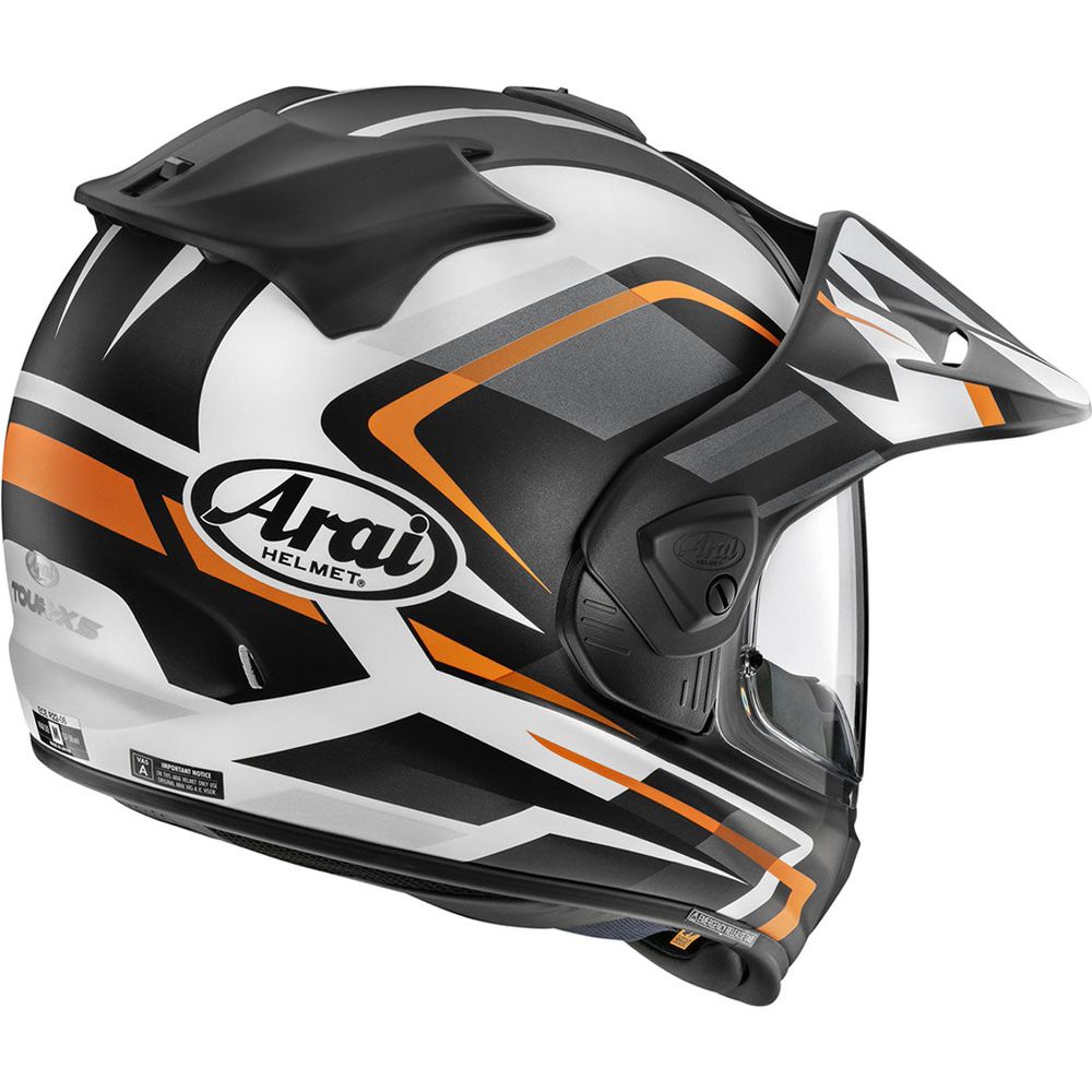 Arai Tour X5 Adventure Helmet Orange / Black / White (Image 2) - ThrottleChimp