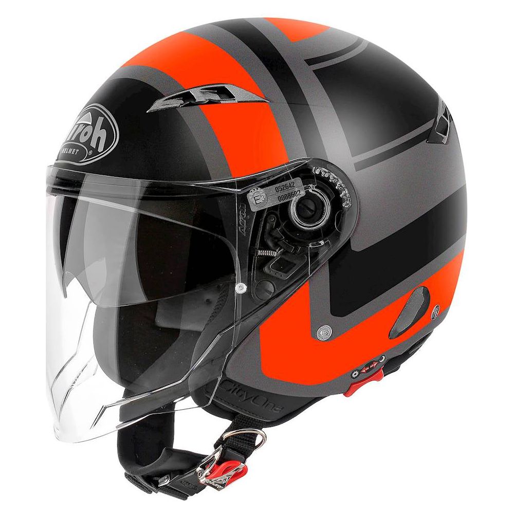 Airoh City One Jet Open Face Helmet Matt Wrap Orange - ThrottleChimp