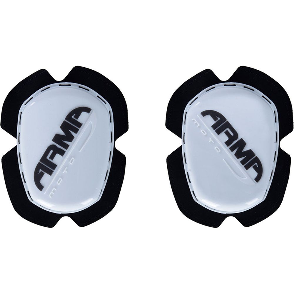 ARMR Teardrop Knee Sliders White (Image 2) - ThrottleChimp