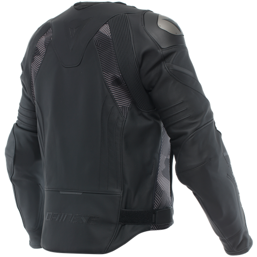 Dainese Avro 5 Leather Jacket Black / Anthracite (Image 2) - ThrottleChimp