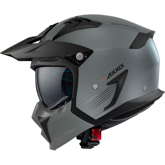 Axxis Hunter SV Solid A2 Adventure Helmet Matt Titanium FREE 1 YEAR Returns, FREE UK Delivery | ThrottleChimp