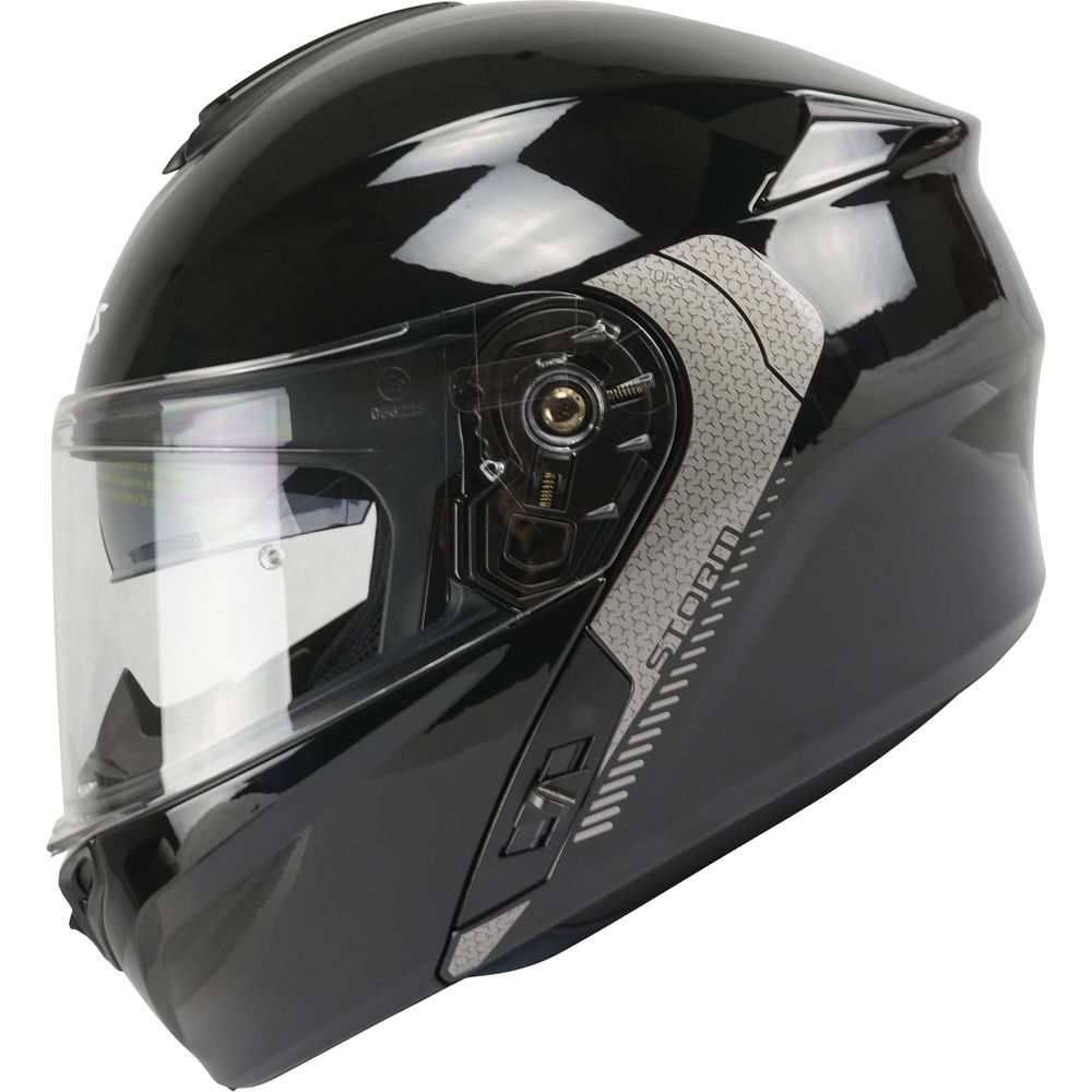 Axxis Storm SV Solid A1 Flip Up Helmet Gloss Black FREE 1 YEAR Returns, FREE UK Delivery | ThrottleChimp