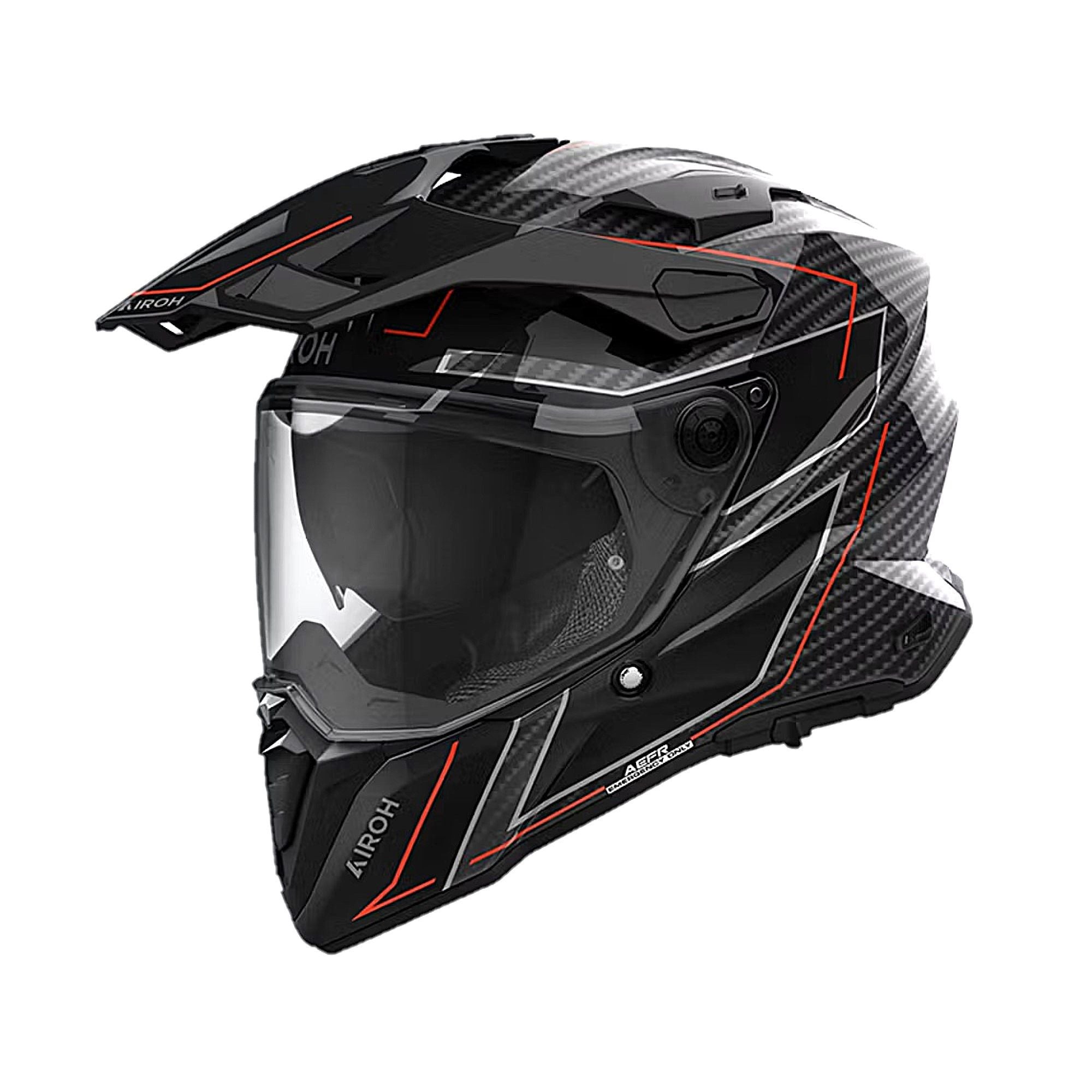 Airoh Commander 2 Adventure Helmet Carbon Stylish FREE 1 YEAR Returns, FREE UK Delivery | ThrottleChimp