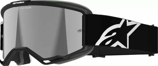 Alpinestars Vision 5 Corp Goggles Black / Mirror Silver FREE 1 Year Return, FREE UK Shipping | ThrottleChimp