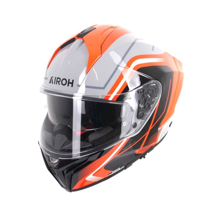 Airoh Matryx Full Face Helmet Wide Gloss Orange FREE 1 YEAR Returns, FREE UK Delivery | ThrottleChimp