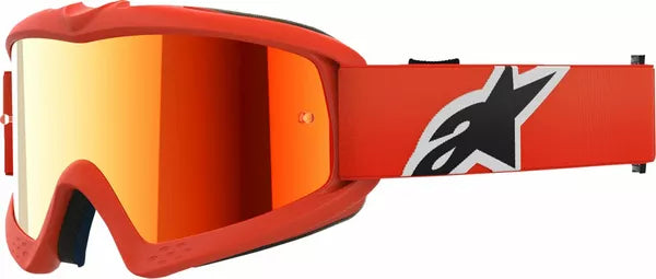 Alpinestars Vision Corp Youth Goggles Orange / Mirror Red FREE 1 Year Return, FREE UK Shipping | ThrottleChimp