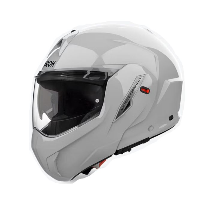 Airoh Mathisse 2 Flip Up Helmet Color Gloss Cement Grey FREE 1 YEAR Returns, FREE UK Delivery | ThrottleChimp