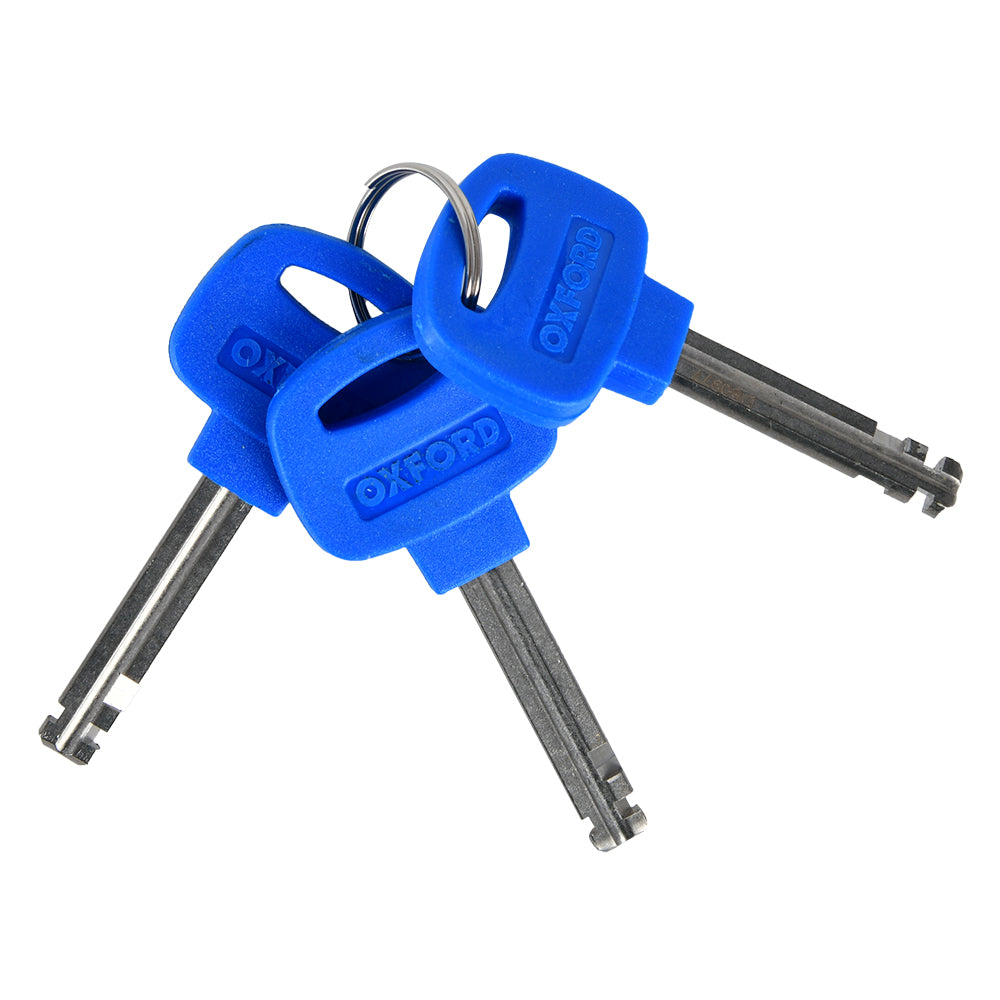 Oxford Barrier Armoured Cable Lock Blue - 1.4m x 25mm (Image 5) - ThrottleChimp