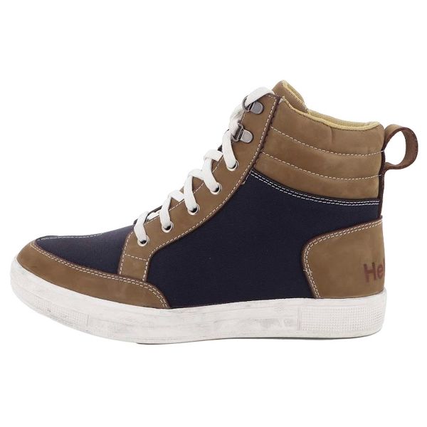 Helstons Osaka Textile Boots Blue / Taupe FREE 1 YEAR Returns, FREE UK Delivery | ThrottleChimp