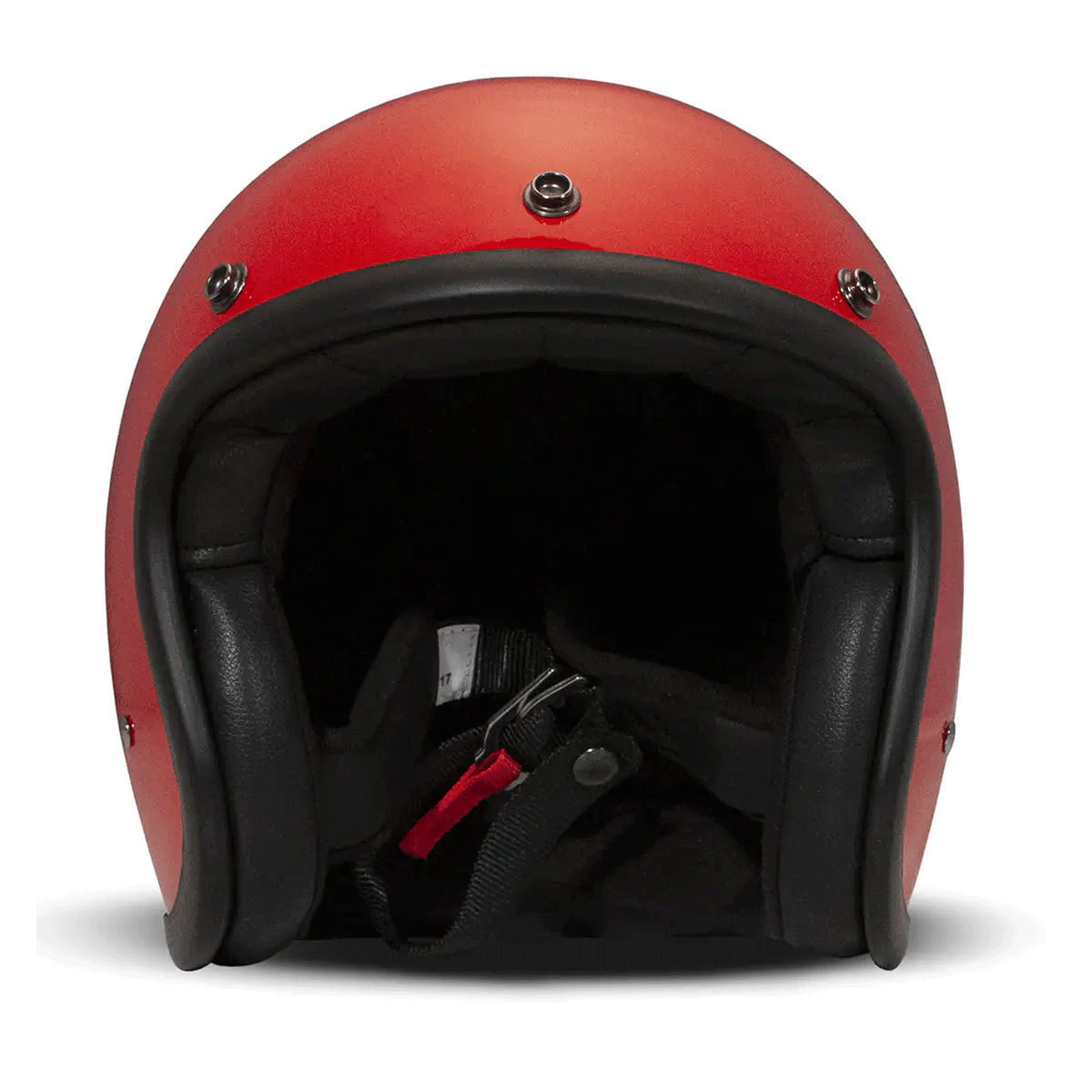 DMD Retro Jet Open Face Helmet Red FREE UK Delivery, FREE 365 Day Returns | Moto Central