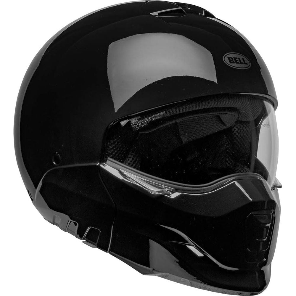 Bell Broozer ECE6 Solid Full Face Helmet Black (Image 3) - ThrottleChimp