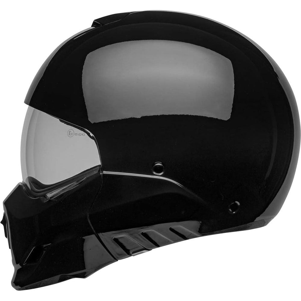 Bell Broozer ECE6 Solid Full Face Helmet Black (Image 6) - ThrottleChimp