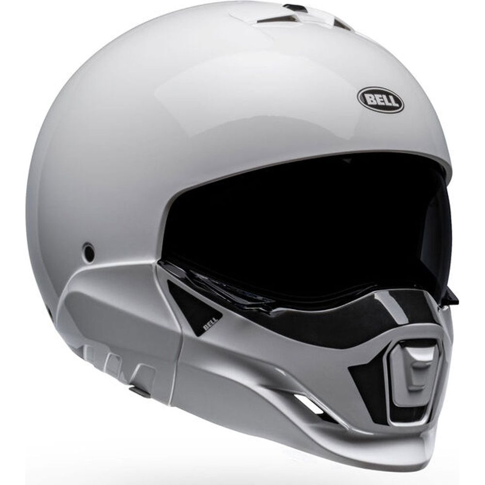 Bell Broozer ECE6 Duplet Full Face Helmet White (Image 3) - ThrottleChimp