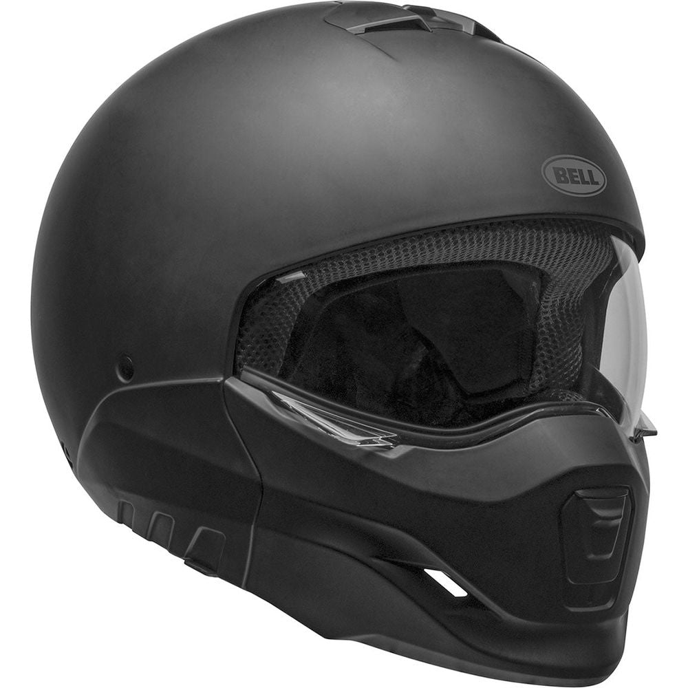 Bell Broozer ECE6 Solid Full Face Helmet Matt Black (Image 3) - ThrottleChimp