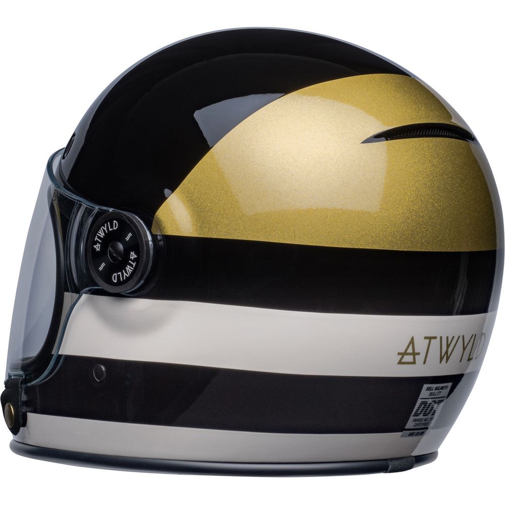 Bell Bullitt 2023 ATWYLD Full Face Helmet Black / Gold (Image 8) - ThrottleChimp