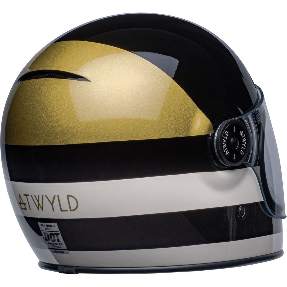 Bell Bullitt 2023 ATWYLD Full Face Helmet Black / Gold (Image 9) - ThrottleChimp