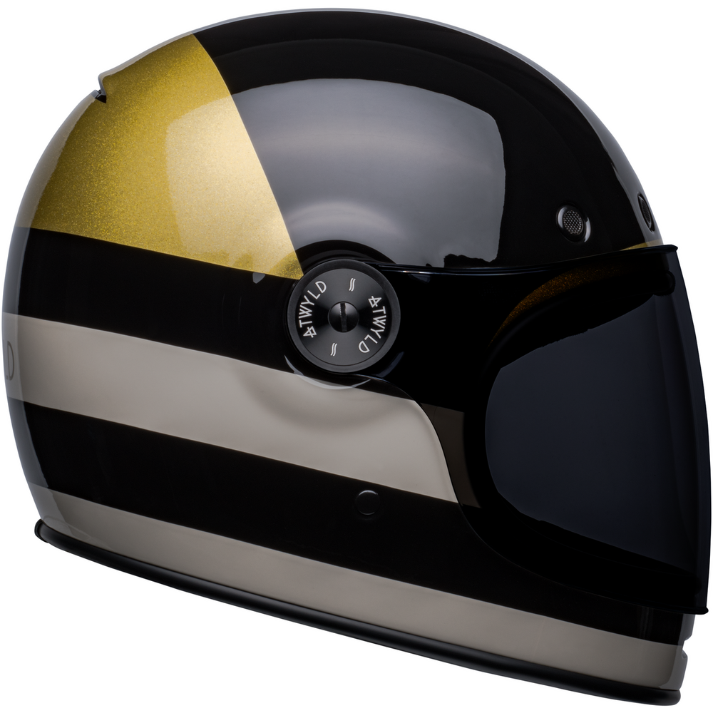 Bell Bullitt 2023 ATWYLD Full Face Helmet Black / Gold (Image 4) - ThrottleChimp