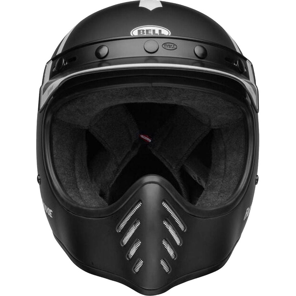 Bell Cruiser Moto 3 Fasthouse Old Road Adventure Helmet Matt / Gloss Black / White (Image 3) - ThrottleChimp