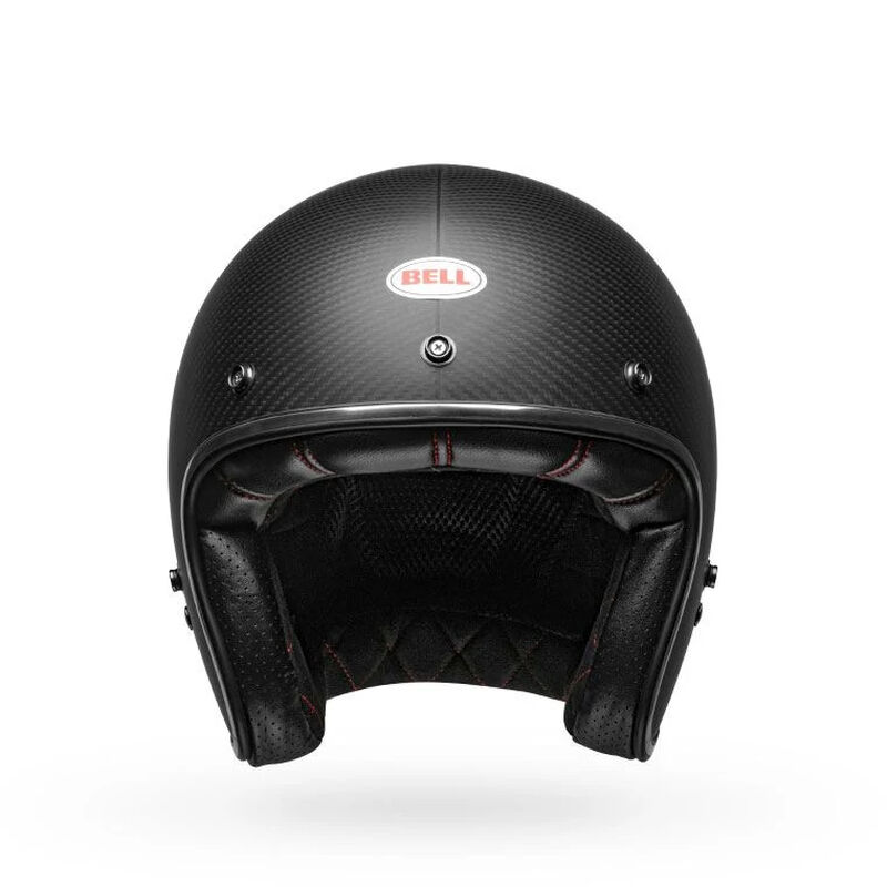 Bell Custom 500 Carbon Solid ECE 22.06 Open Face Helmet Matt Black FREE 1 YEAR Returns, FREE UK Delivery | ThrottleChimp