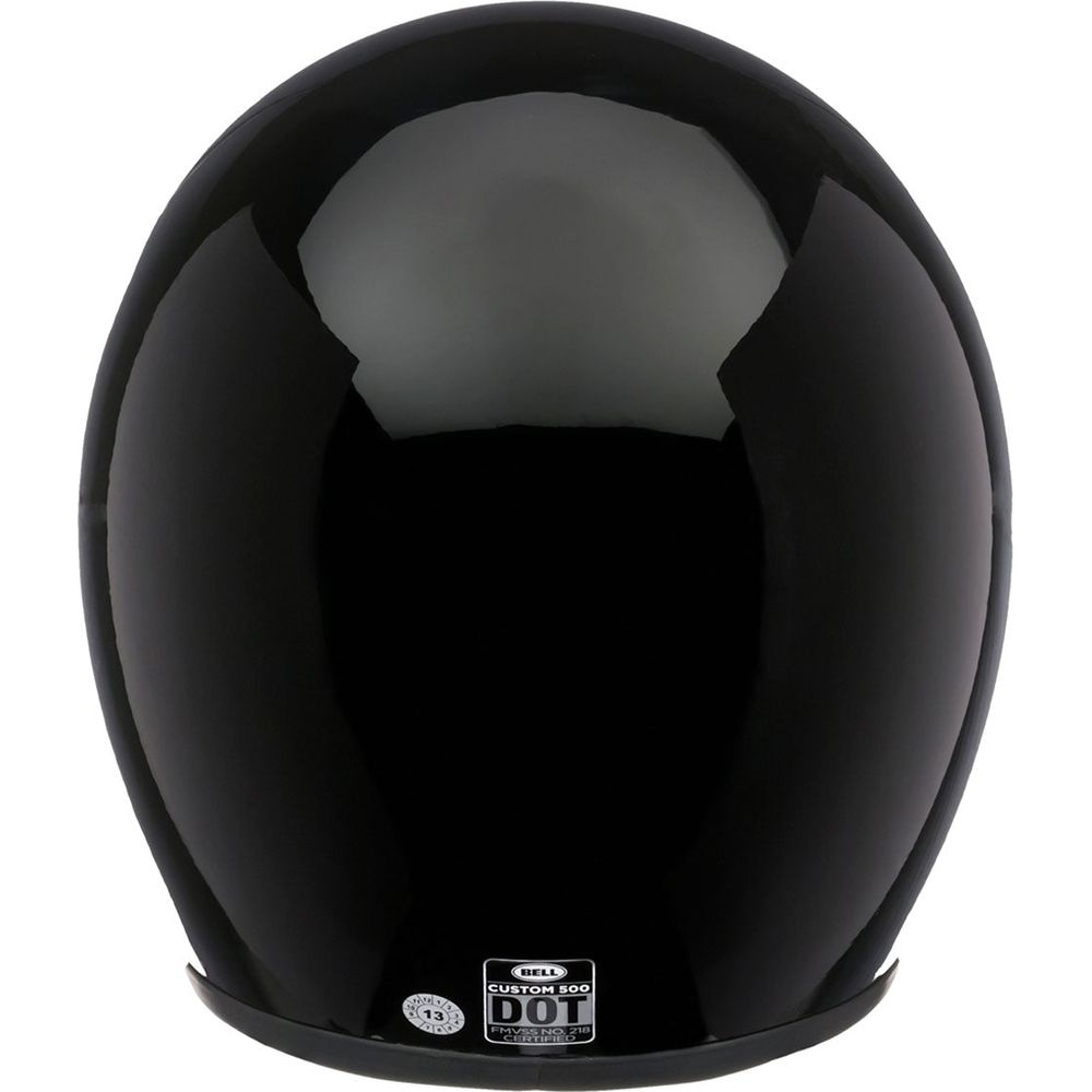 Bell Custom 500 ECE6 Solid Open Face Helmet Black (Image 3) - ThrottleChimp