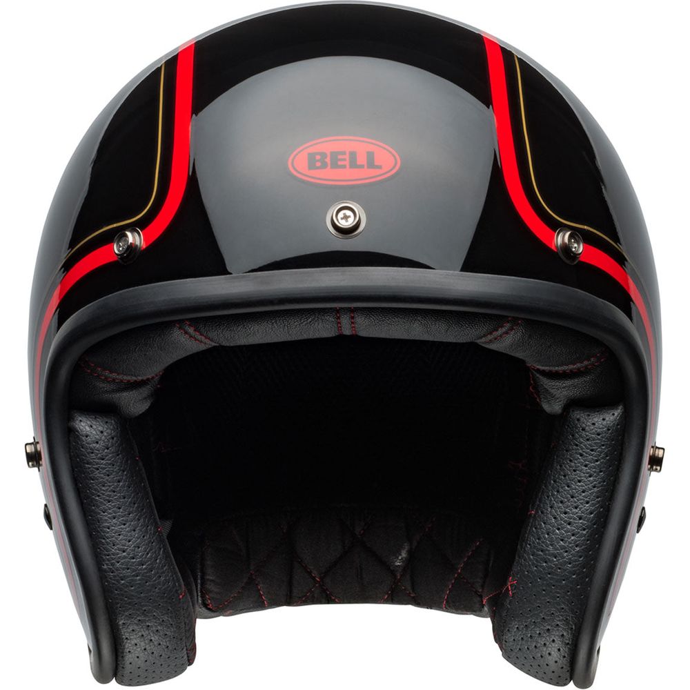 Bell Custom 500 ECE6 Chief Open Face Helmet Black (Image 2) - ThrottleChimp