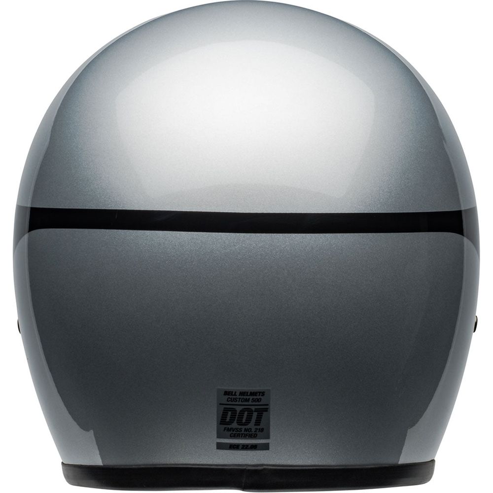 Bell Custom 500 ECE6 Chassis Open Face Helmet Silver / Black (Image 4) - ThrottleChimp