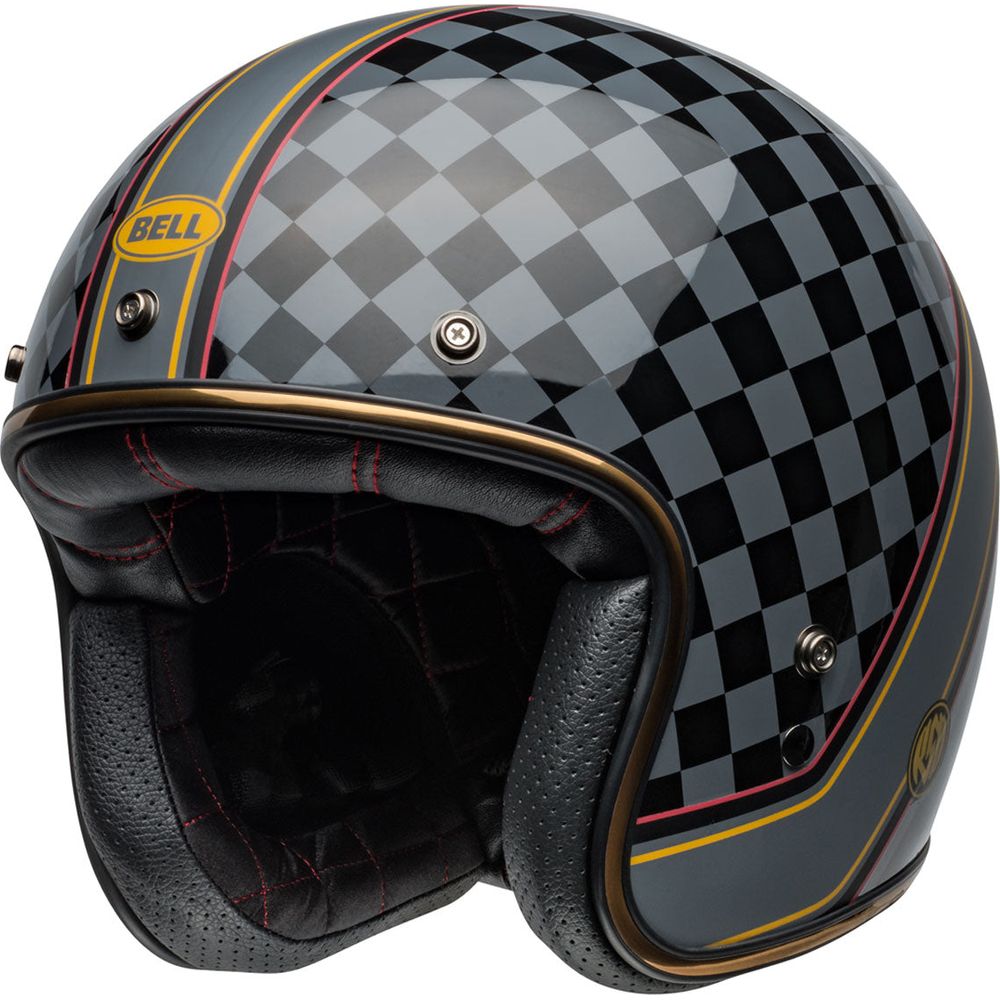 Bell Custom 500 ECE6 RSD Wreckers Open Face Helmet Black / Gold - ThrottleChimp