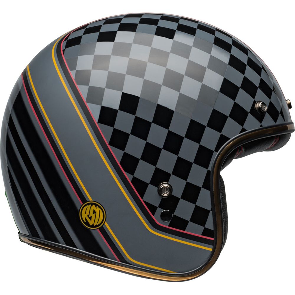 Bell Custom 500 ECE6 RSD Wreckers Open Face Helmet Black / Gold (Image 5) - ThrottleChimp